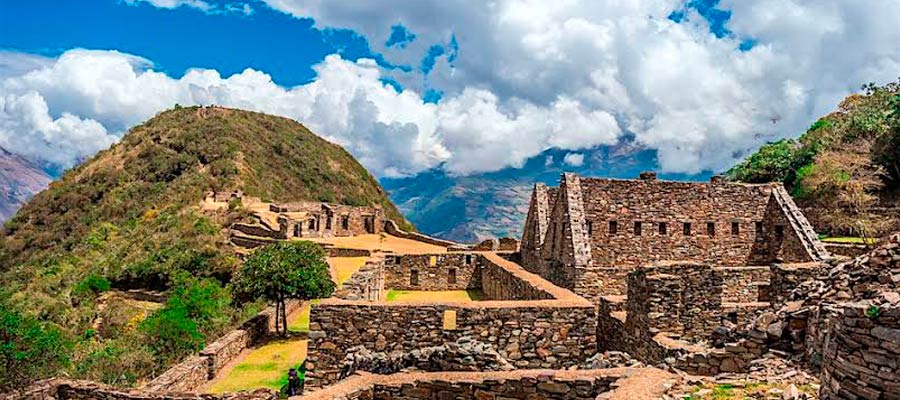 biuldings of choquequirao site