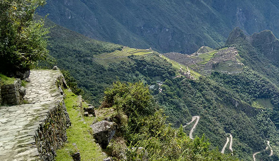 Machu Picchu 2 day tour view from the sungate